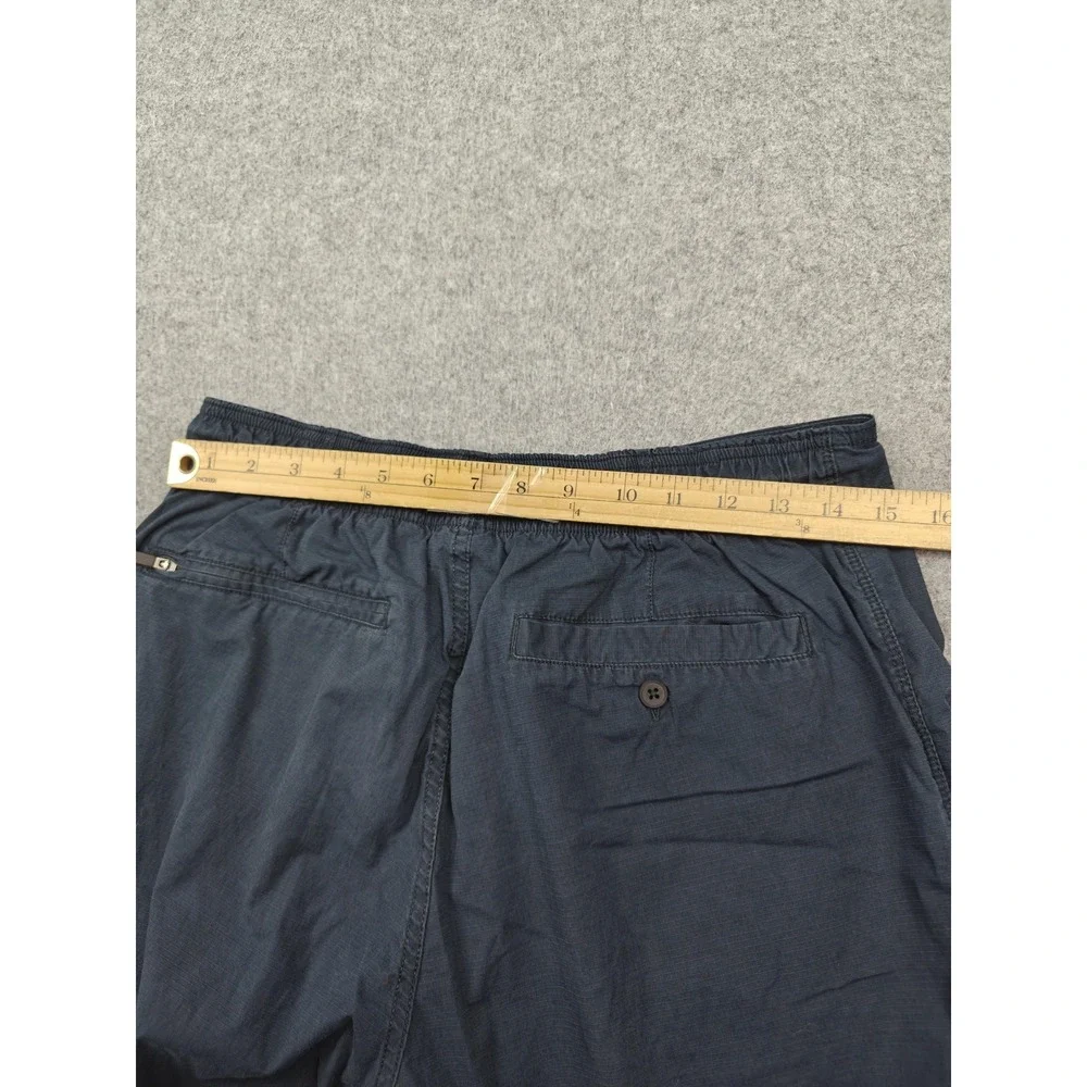 Jordan Pants Mens Medium Blue Woven Joggers Elastic Waist Zip Fly Pockets